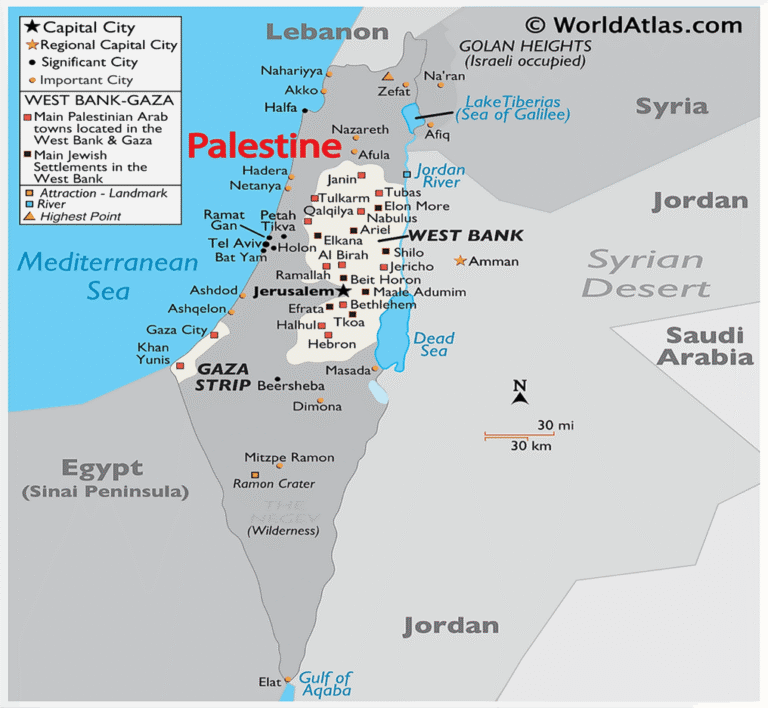 Palestine map